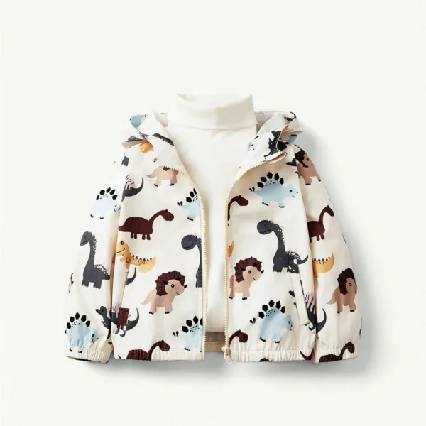Chaqueta con capucha de dinosaurio